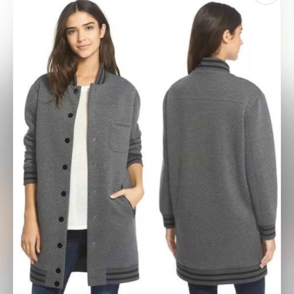 Sam Edelman Varsity Long Jacket XS